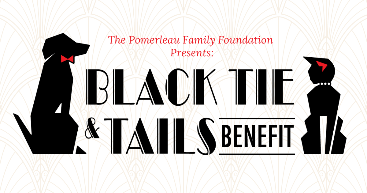 Humane Society of Chittenden County Black Tie & Tails Benefit promotional graphic